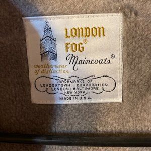 London Fog (L) rain coat lined